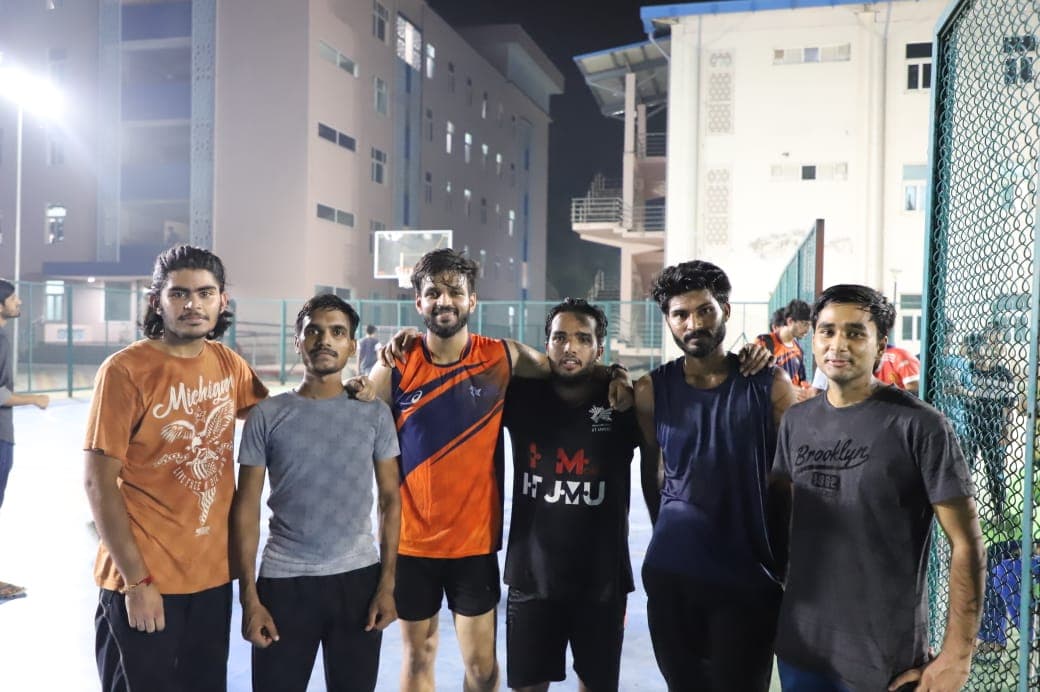 Basketball team at IIT Jammu