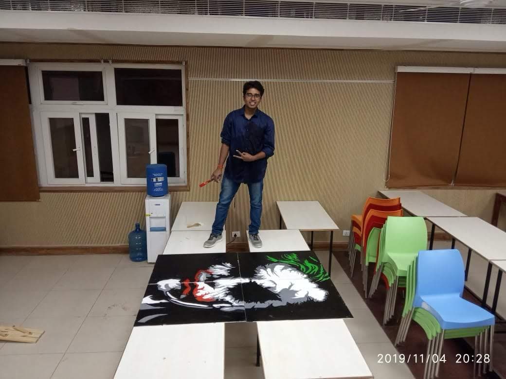 Joker painting at IIT Jammu