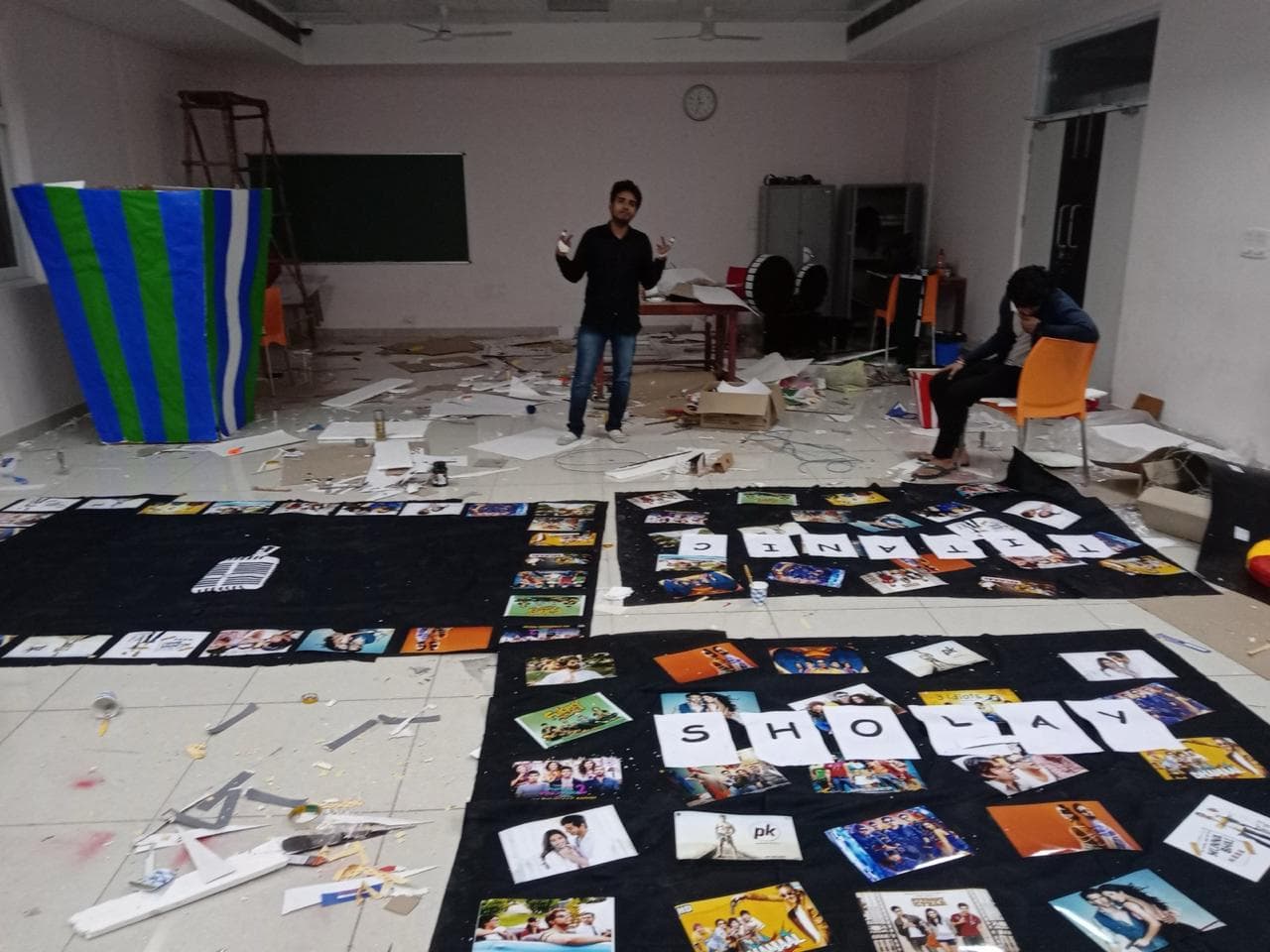 Sholay-themed art at IIT Jammu